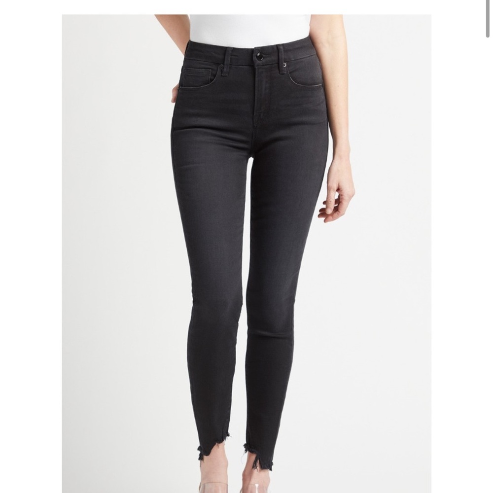Good American good legs step hem black069